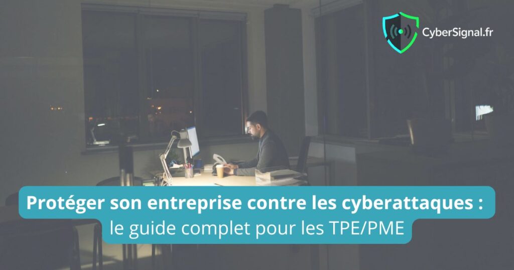 dirigeant PME face à son ordinateur - cybersécurité entreprise